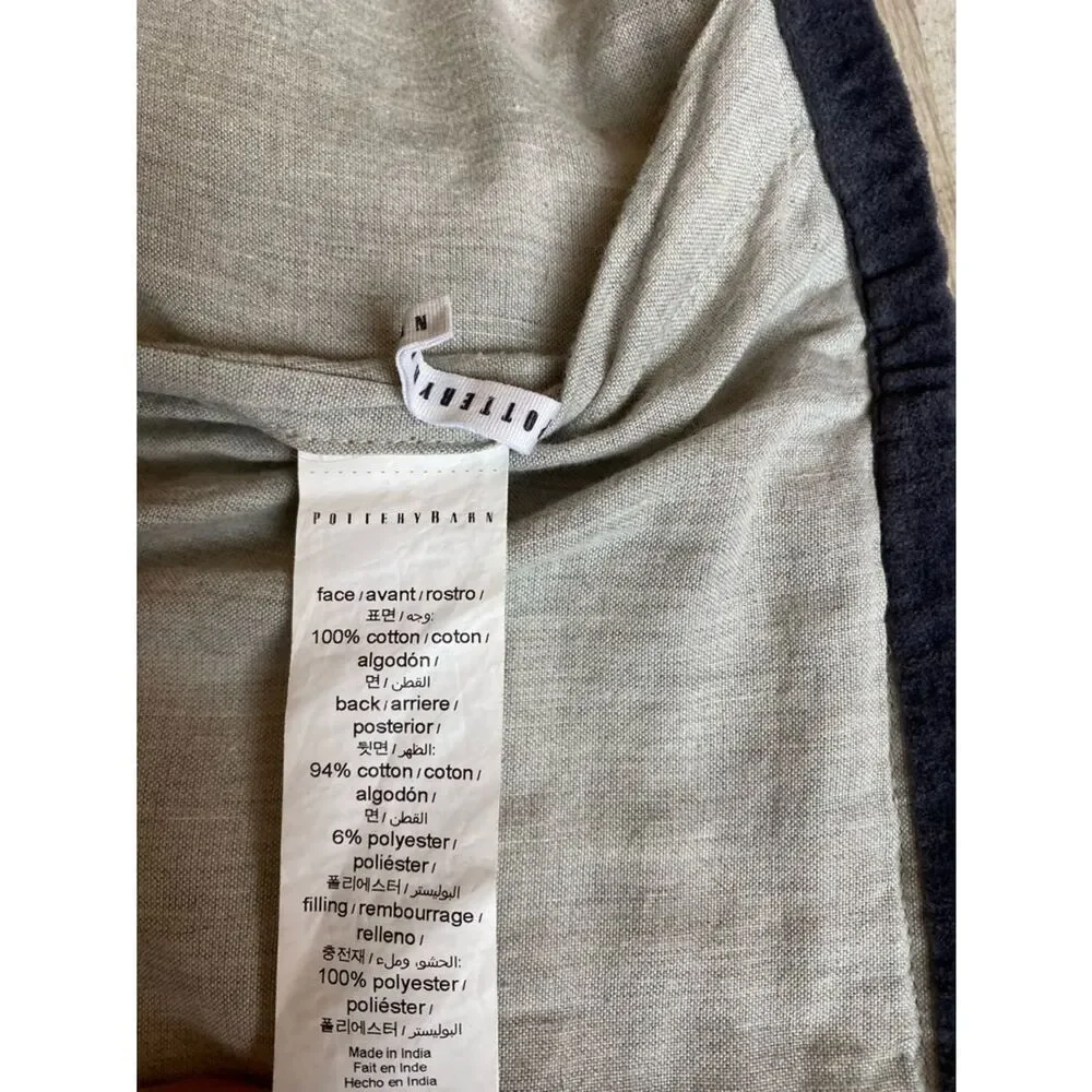 Pottery Barn Velvet quilted Bed Pillow Shams